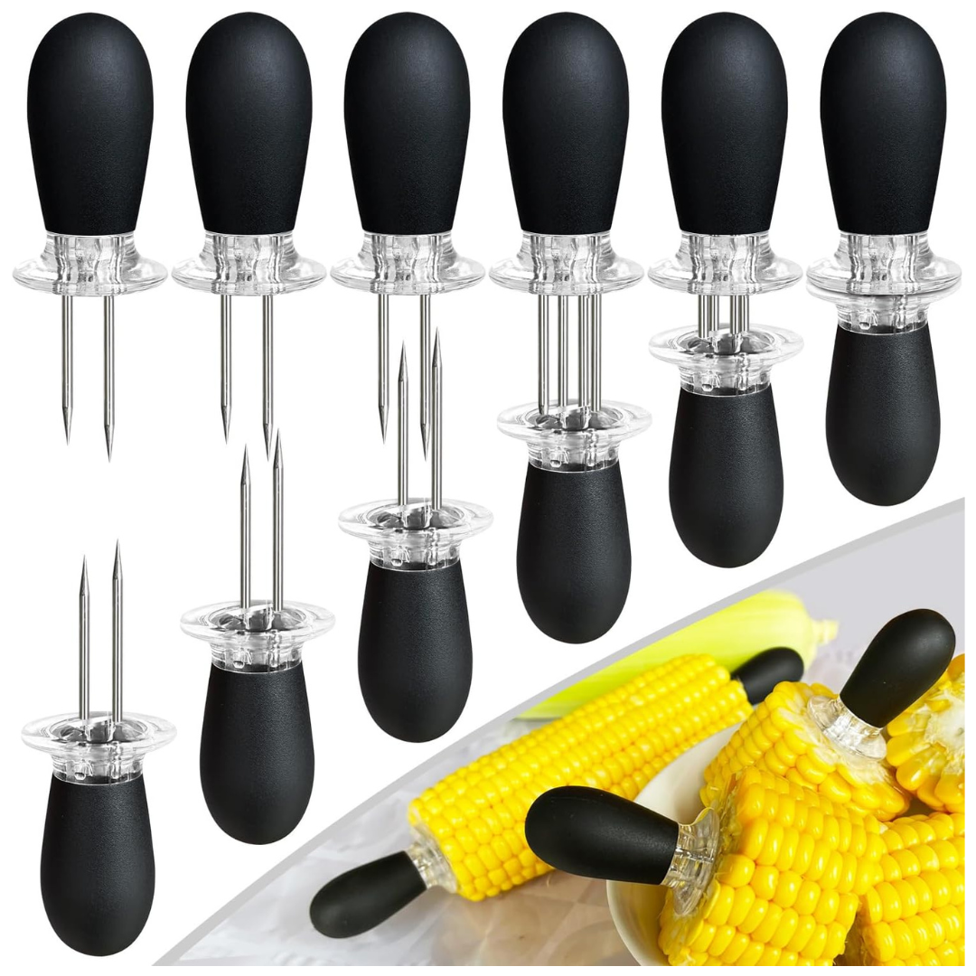 6-Pairs Stainless Steel Corn Cob Holders