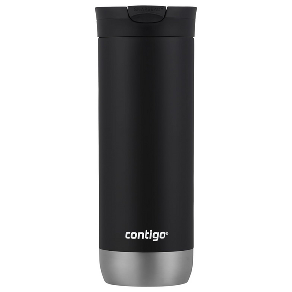 16oz Contigo Stainless Steel Insulated Travel Mug With Lid (Licorice)