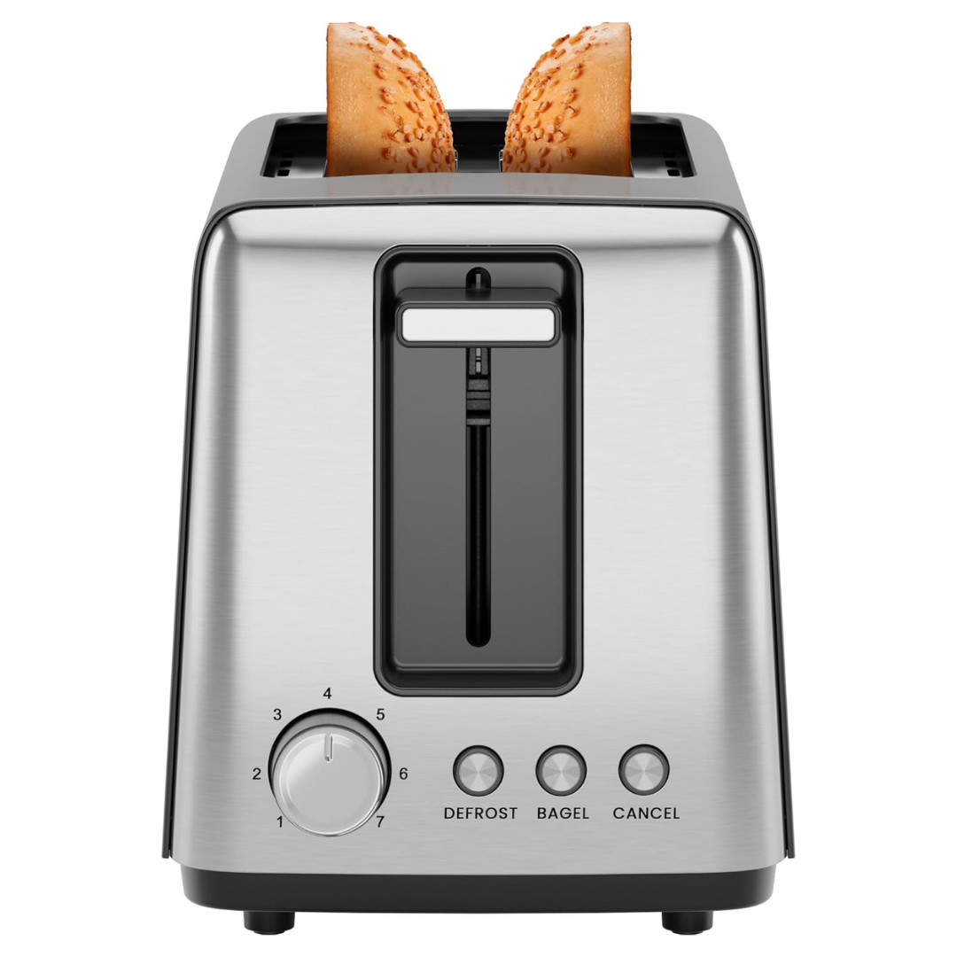 Chefman 2 Slice Toaster With 7 Shade Settings