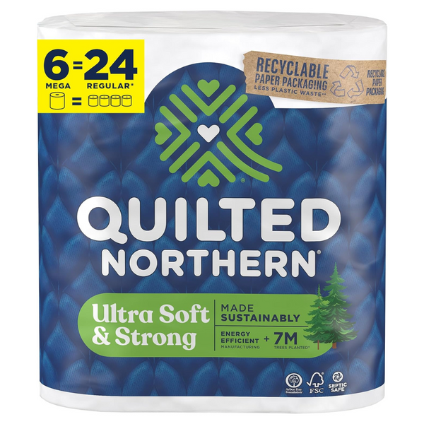 6-Count Quilted Northern Ultra Soft & Strong Toilet Paper Mega Rolls