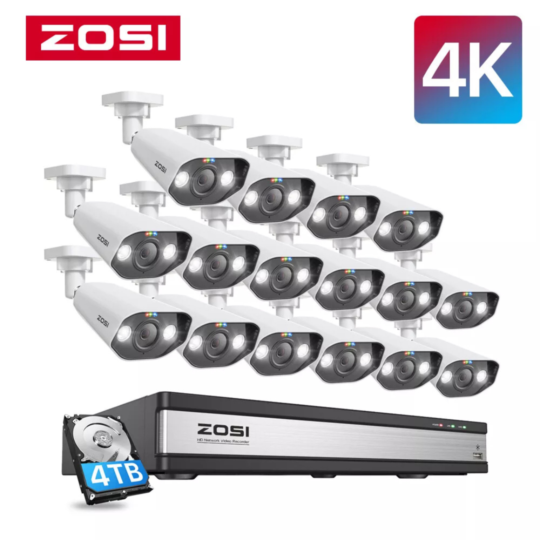 ZOSI 8-Channel 4K 8MP POE Security Camera System