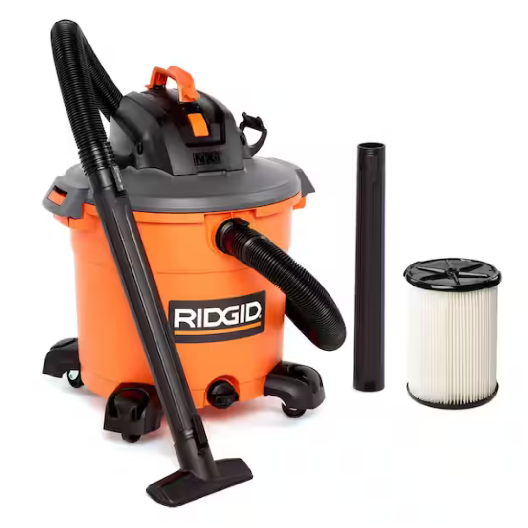 Ridgid HD1640 16-Gallon NXT Wet/Dry Shop Vacuum With Filter & Accessories