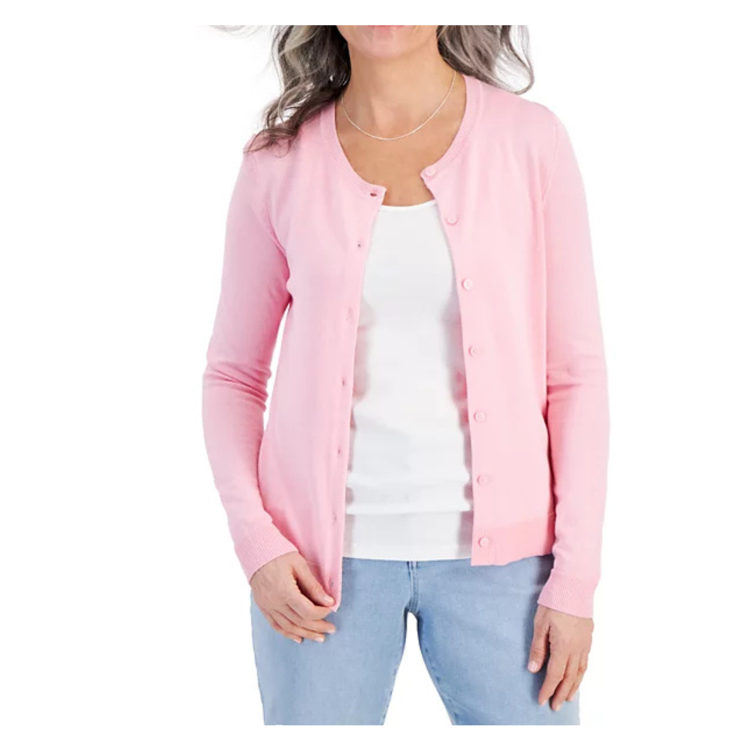 Style & Co Women's Button-Up Cardigan