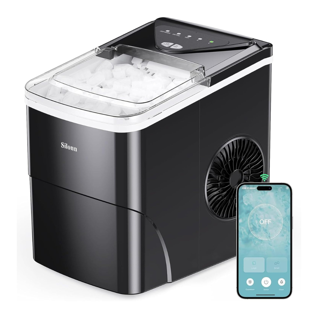 Silonn Compact Wi-Fi Smart Countertop Ice Maker