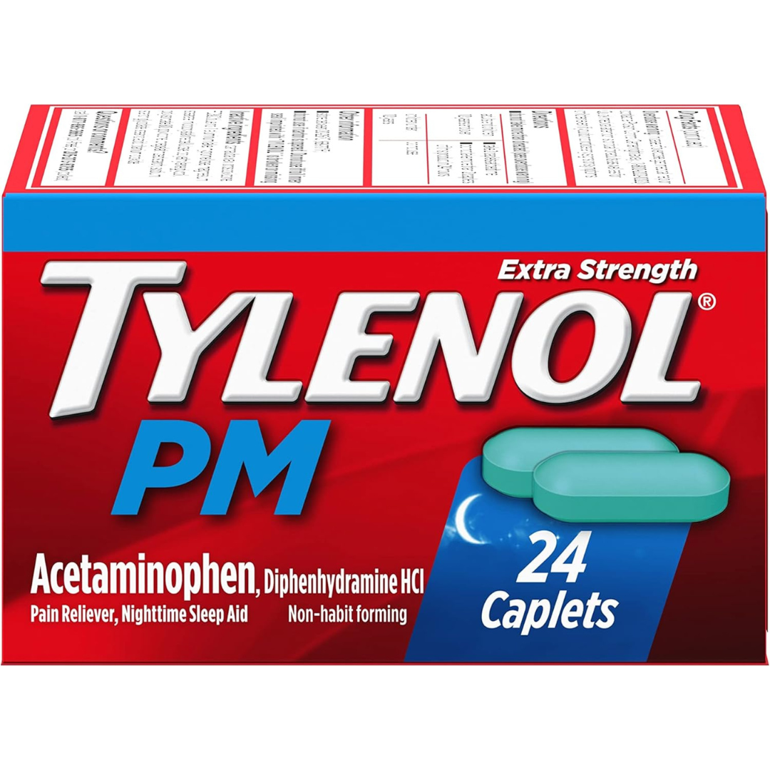 24-ct 500mg Tylenol PM Extra Strength Pain Reliever & Sleep Aid Caplets