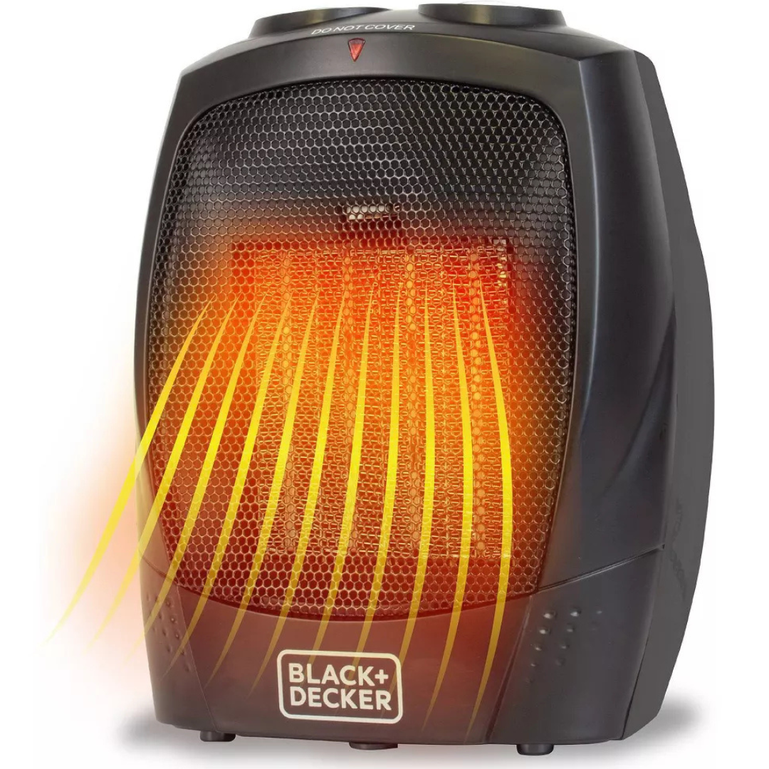 Black+Decker 1500W Portable Room Space Heater With Carry Handle