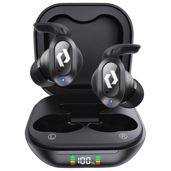 Waterproof Bluetooth Headphones with Mic & Stereo Bass 64H Playback