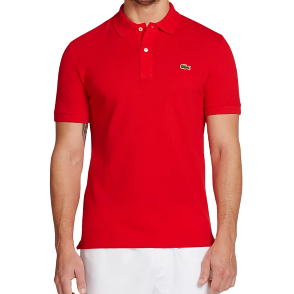 Lacoste Men's Slim Fit Short Sleeve Ribbed Polo Shirt