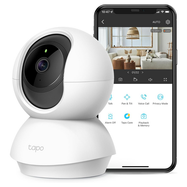 TP-Link Tapo 2K Pan Tilt Security Camera for Baby Monitor