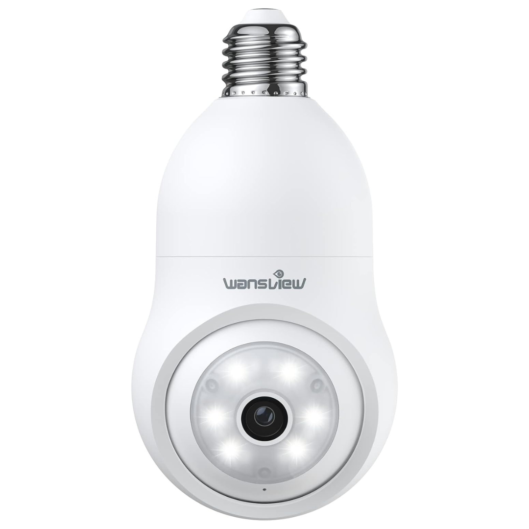 Wansview G6 2K Light Bulb WiFi Security Camera