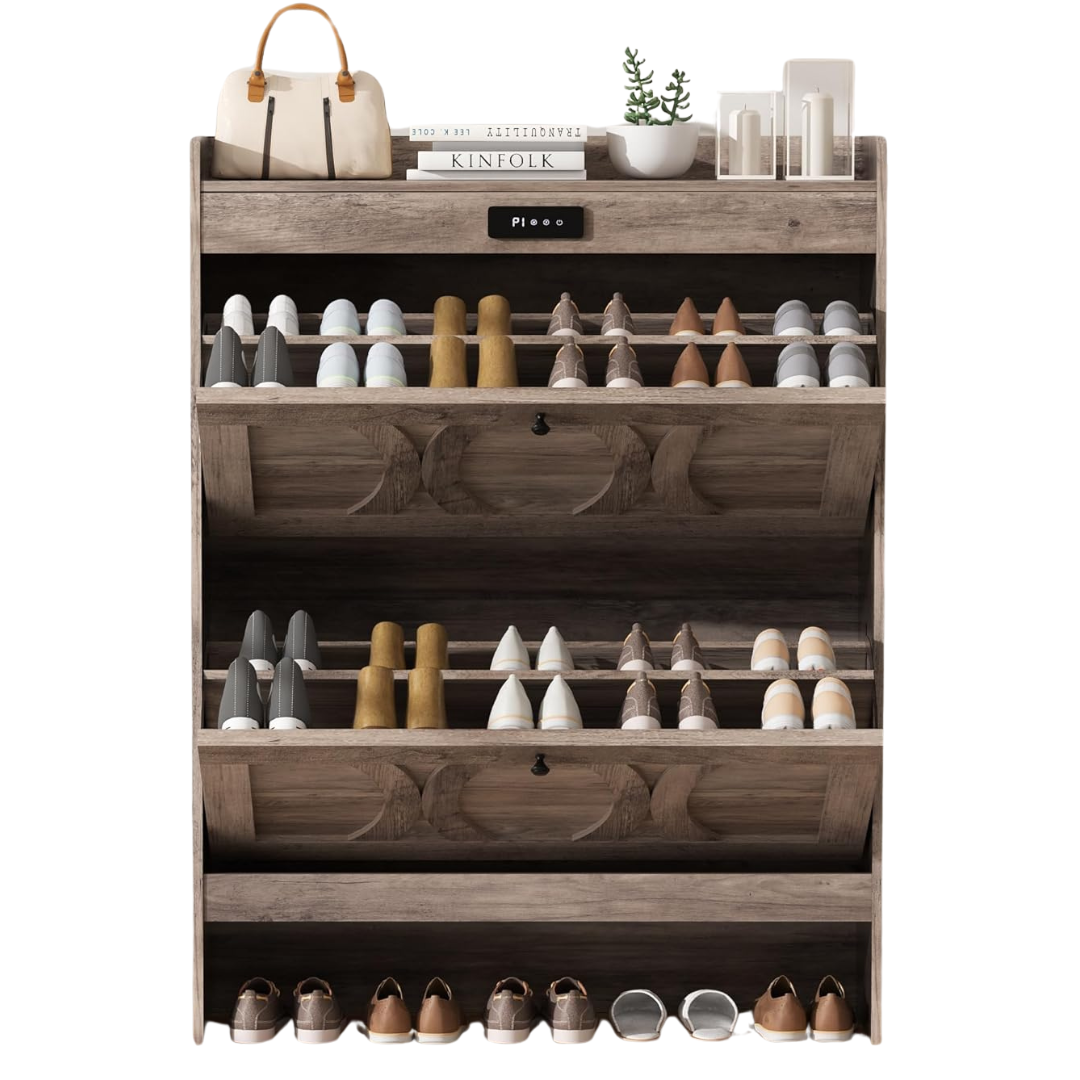 VFF Deodorizing Shoe Storage Cabinet With 2 Flip Drawers