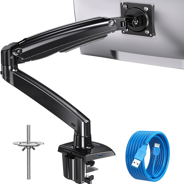 Huanduo Gas Spring Swivel Mount Single Monitor Arm (Fits 13-35" Screens)