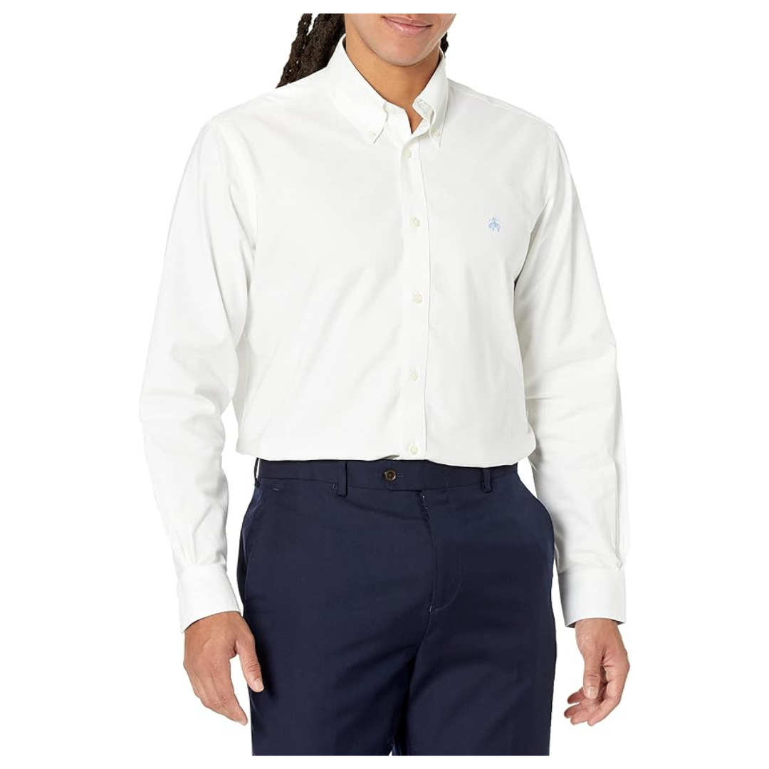 Brooks Brothers Men's Non-Iron Long Sleeve Stretch Oxford Sport Shirt