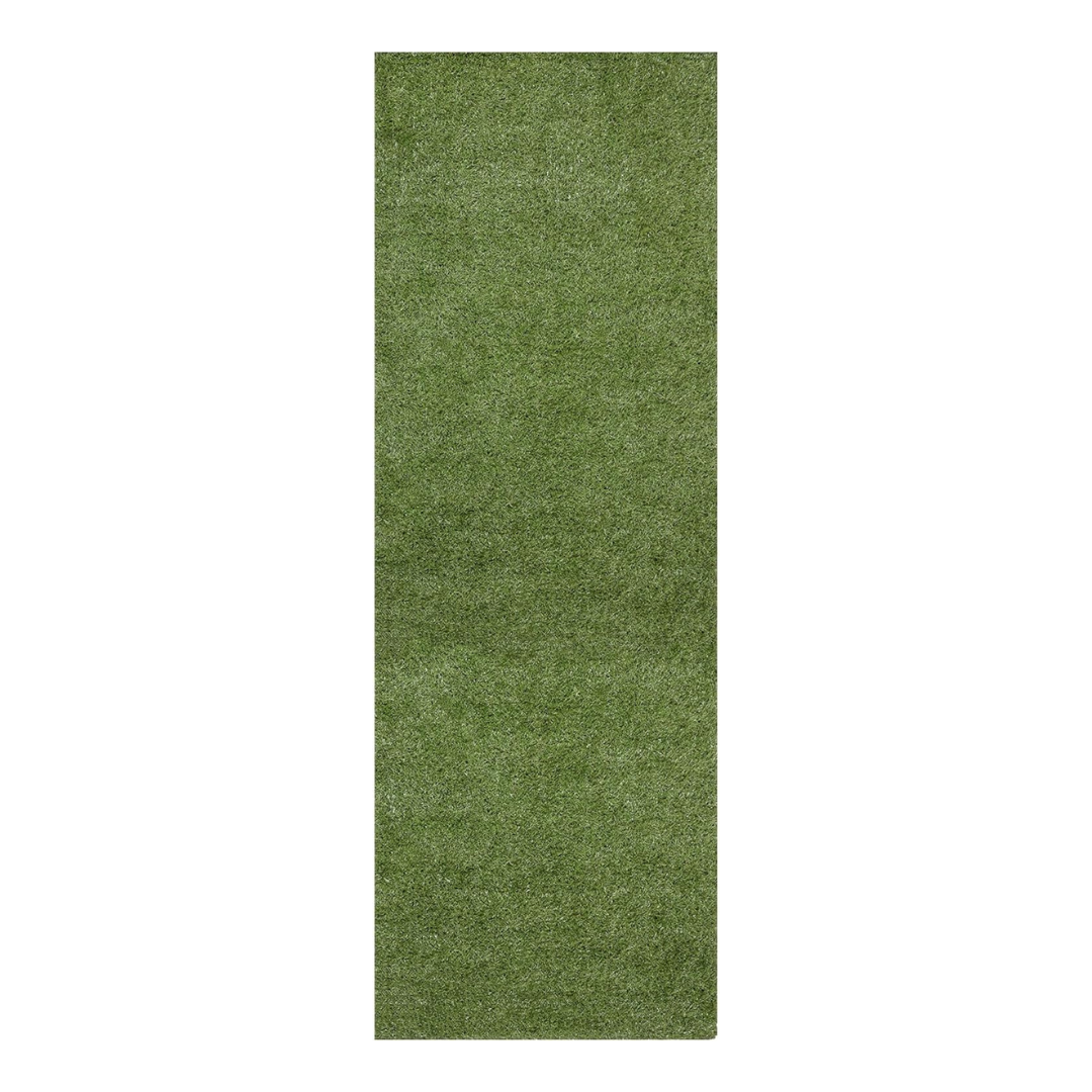 Ottomanson 2.7ft x 32ft Indoor Outdoor Faux Realistic Artificial Grass Turf