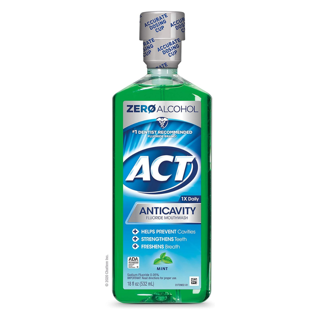 18 Oz. ACT Anticavity Zero Alcohol Fluoride Mouthwash