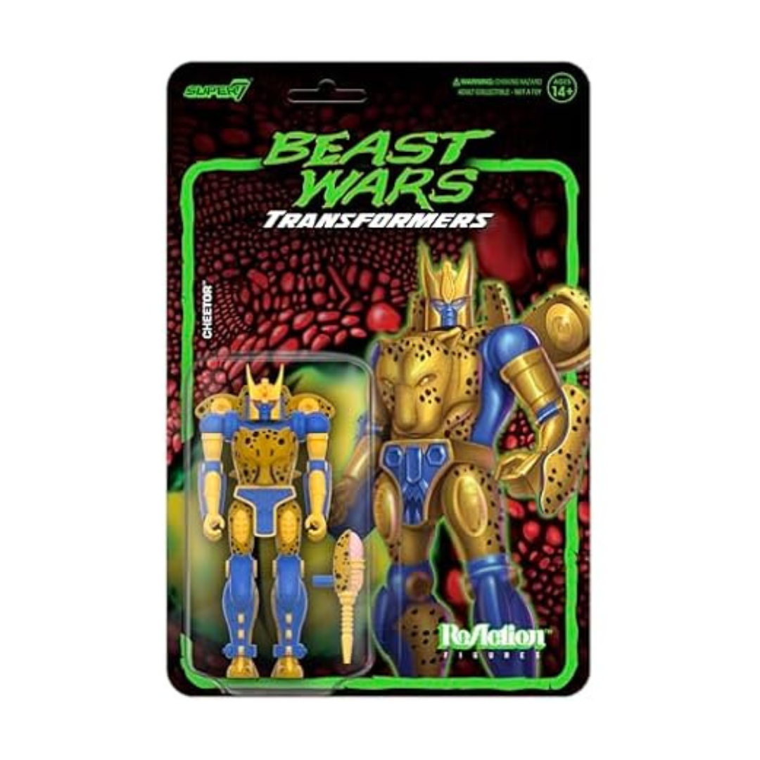 Super7 Transformers Reaction Wave 7 Beast Wars Cheetor Action Figure