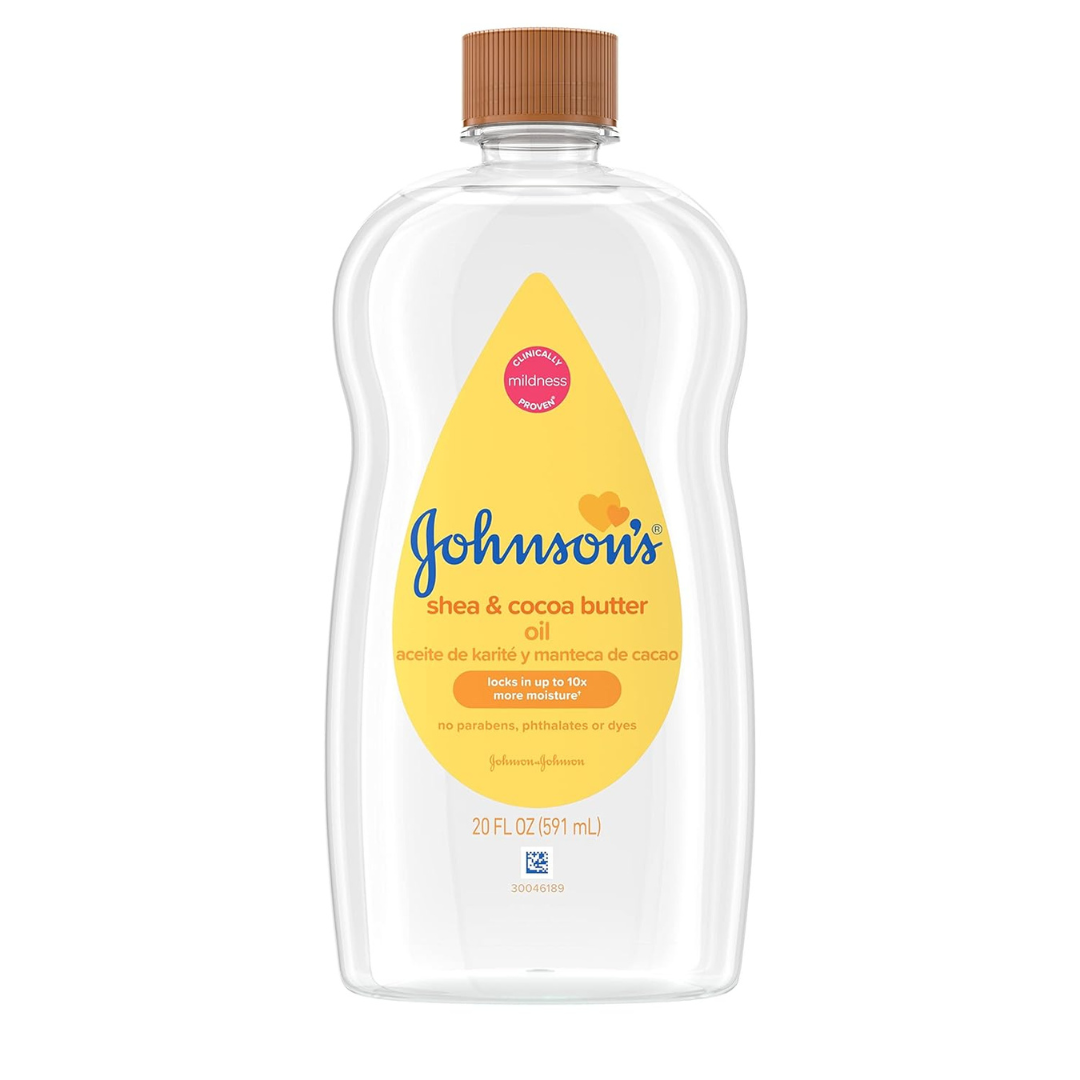 Johnson's Baby Body Moisturizing Oil With Shea & Cocoa Butter (20 Oz)