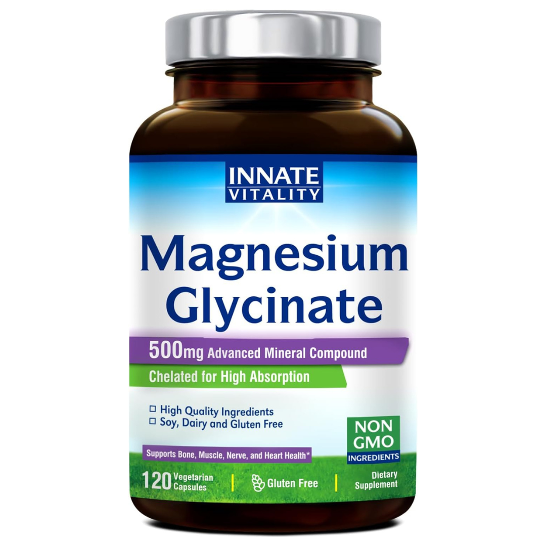 120-Count Innate Vitality Magnesium Glycinate Magnesium Supplement