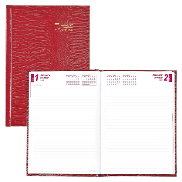 Brownline 2024 Traditional Daily/Monthly Planner