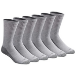 6-Pairs Of Dickies Men's Dri-Tech Moisture Control Crew Socks