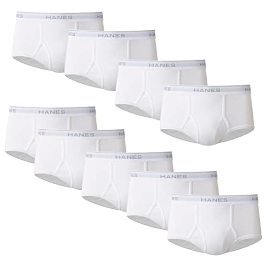 9-Pack Hanes Men's Tagless ComfortFlex Briefs (S-XL)