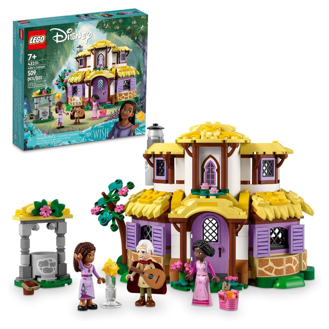 509-Piece LEGO Disney Wish: Asha's Cottage Building Toy Set (43231)