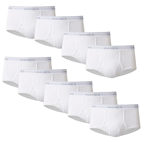 Hanes Men’s Moisture-Wicking Cotton Briefs (9 Pack)