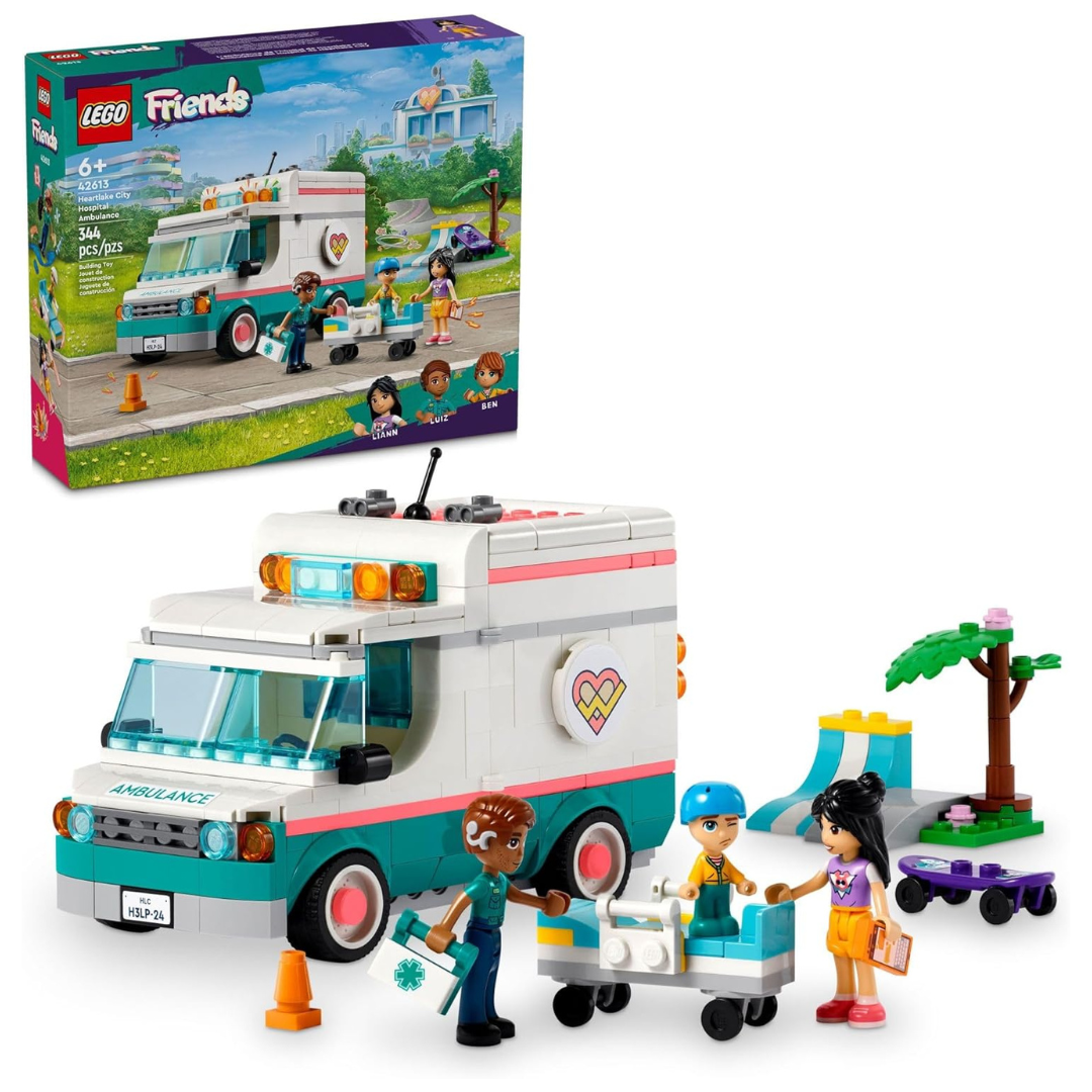 LEGO Friends Heartlake City Hospital Ambulance Set With 3 Characters