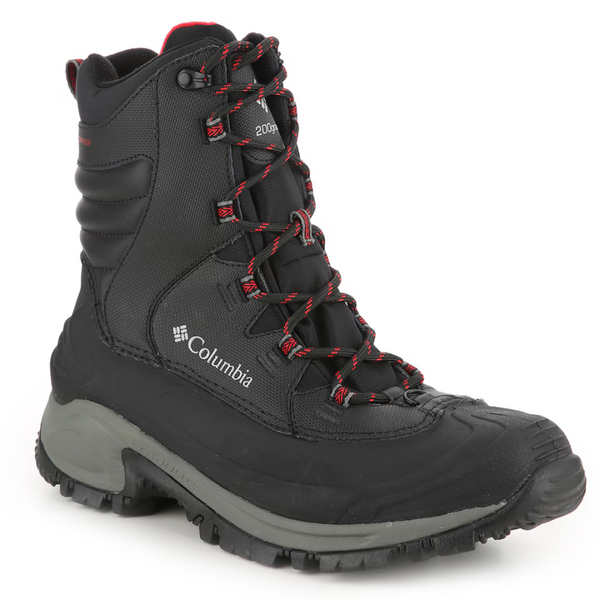 Columbia Men's Bugaboot II Snow Boot (Black/Bright Red)