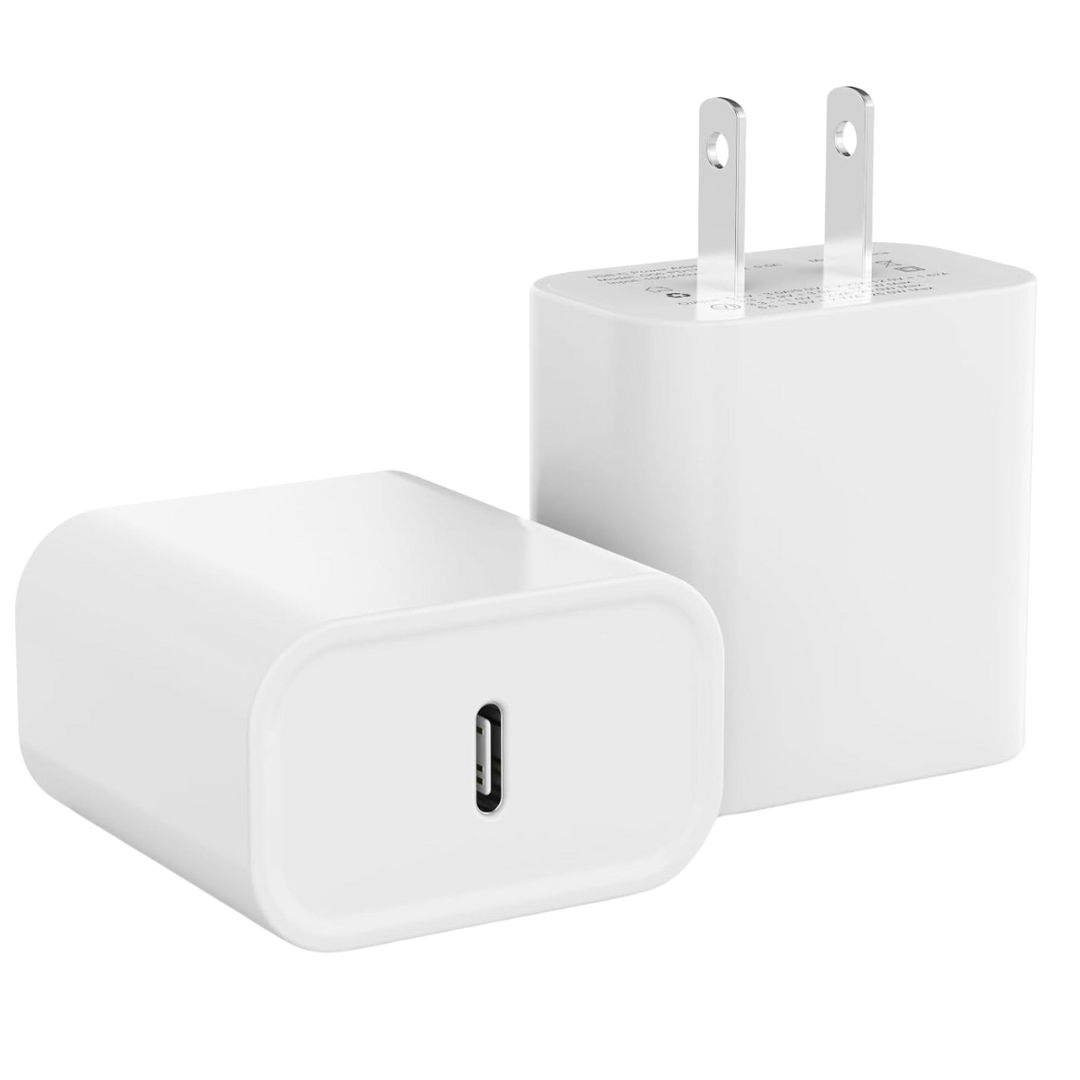 2-Pack Igenjun 25W Type C Power Adapter