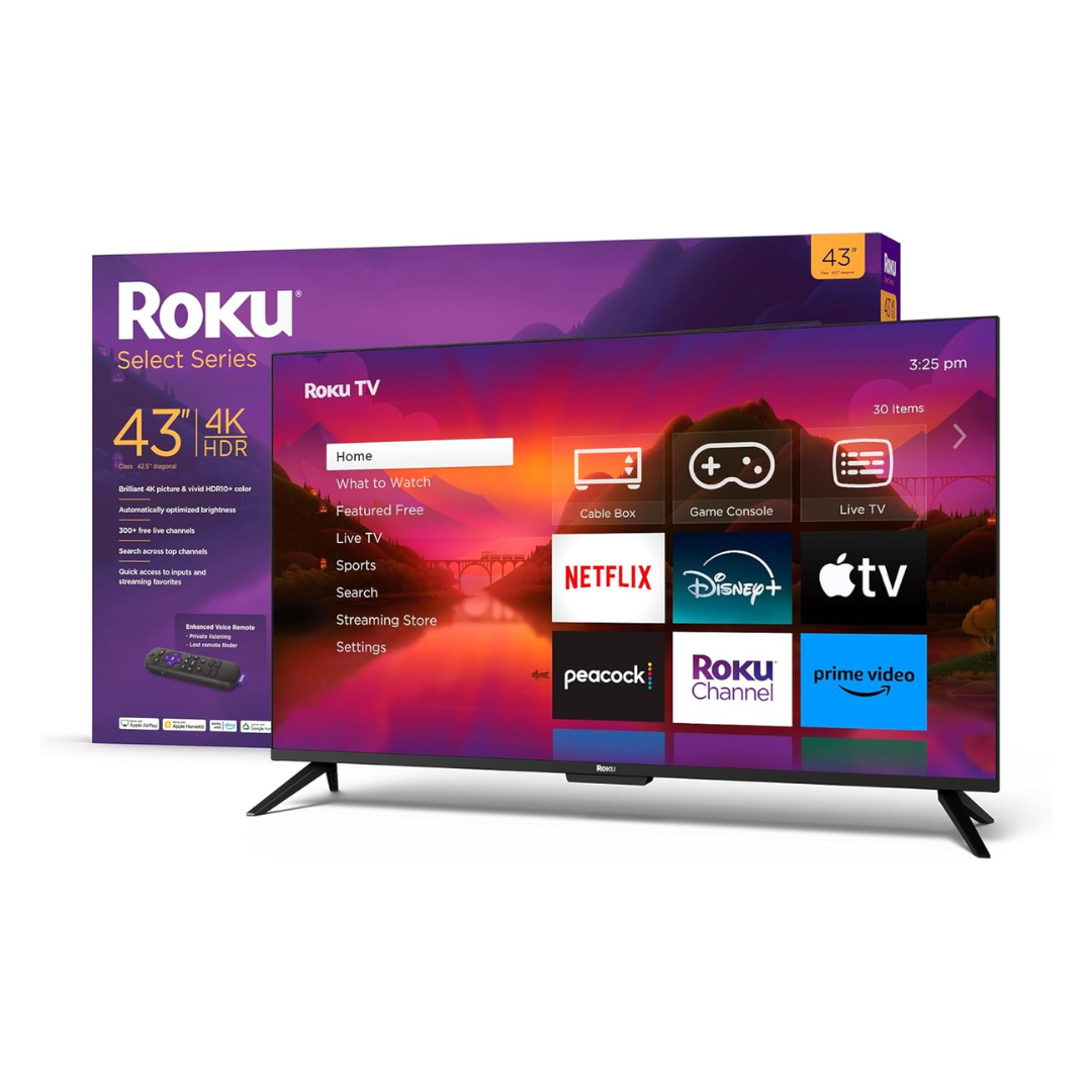 Roku Class Select Series 43" 4K Ultra HD Smart LED Roku TV