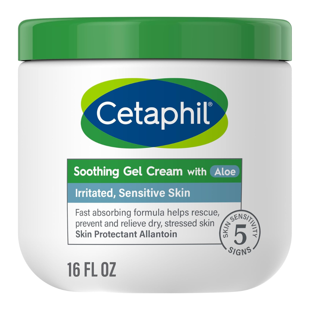 Cetaphil Fragrance & Paraben Free Soothing Gel-Cream, 16 Oz