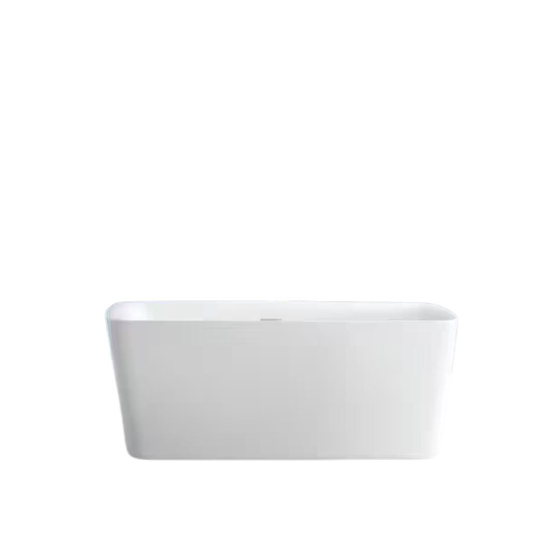 Home Decorators Cervina 59" Acrylic Flat Bottom Non-Whirlpool Bathtub