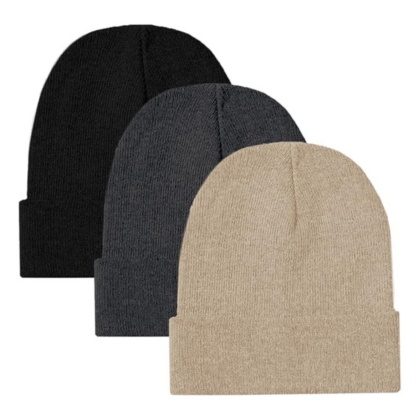 3-Pack Ultra Performance Winter Skull Cap Hats (Various)