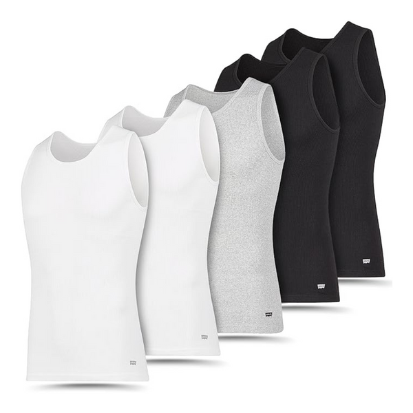 5-Pack Levi's Ribbed Cotton Men's Tank Tops