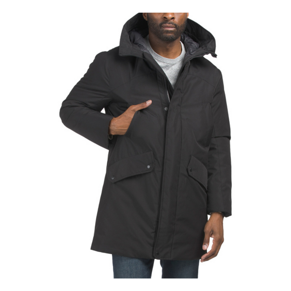 Cole Haan Signature Men's Comfort Hooded Parka (Black)