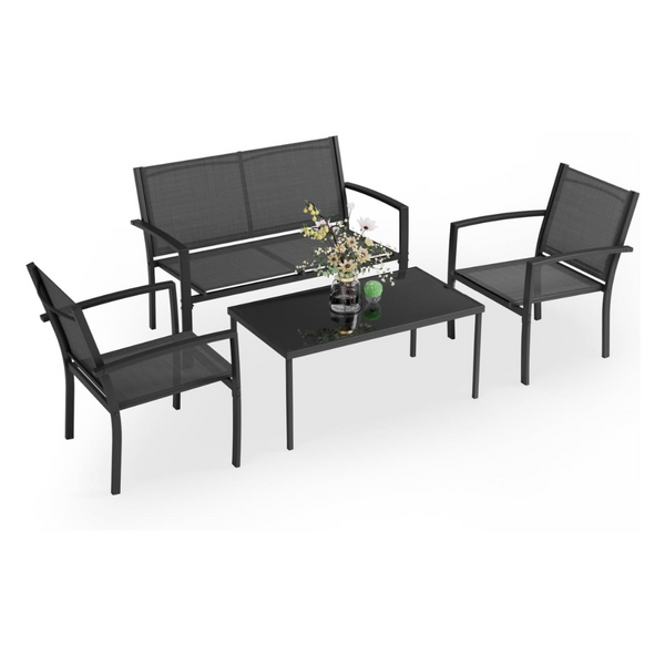 4-Piece Greesum Patio Outdoor Conversation Sets