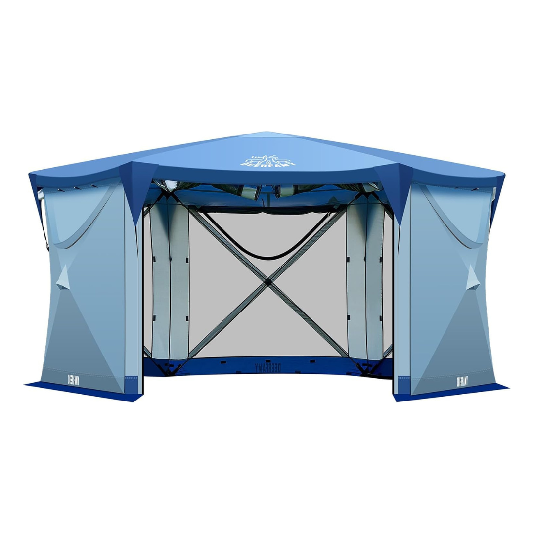 12.5x12.5-ft DEERFAMY Pop Up Gazebo Camping Tent With Starry Sky