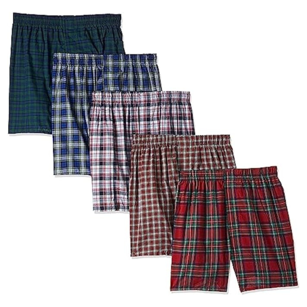 5-Pack Hanes Men's Ultimate Big Tartan Boxers