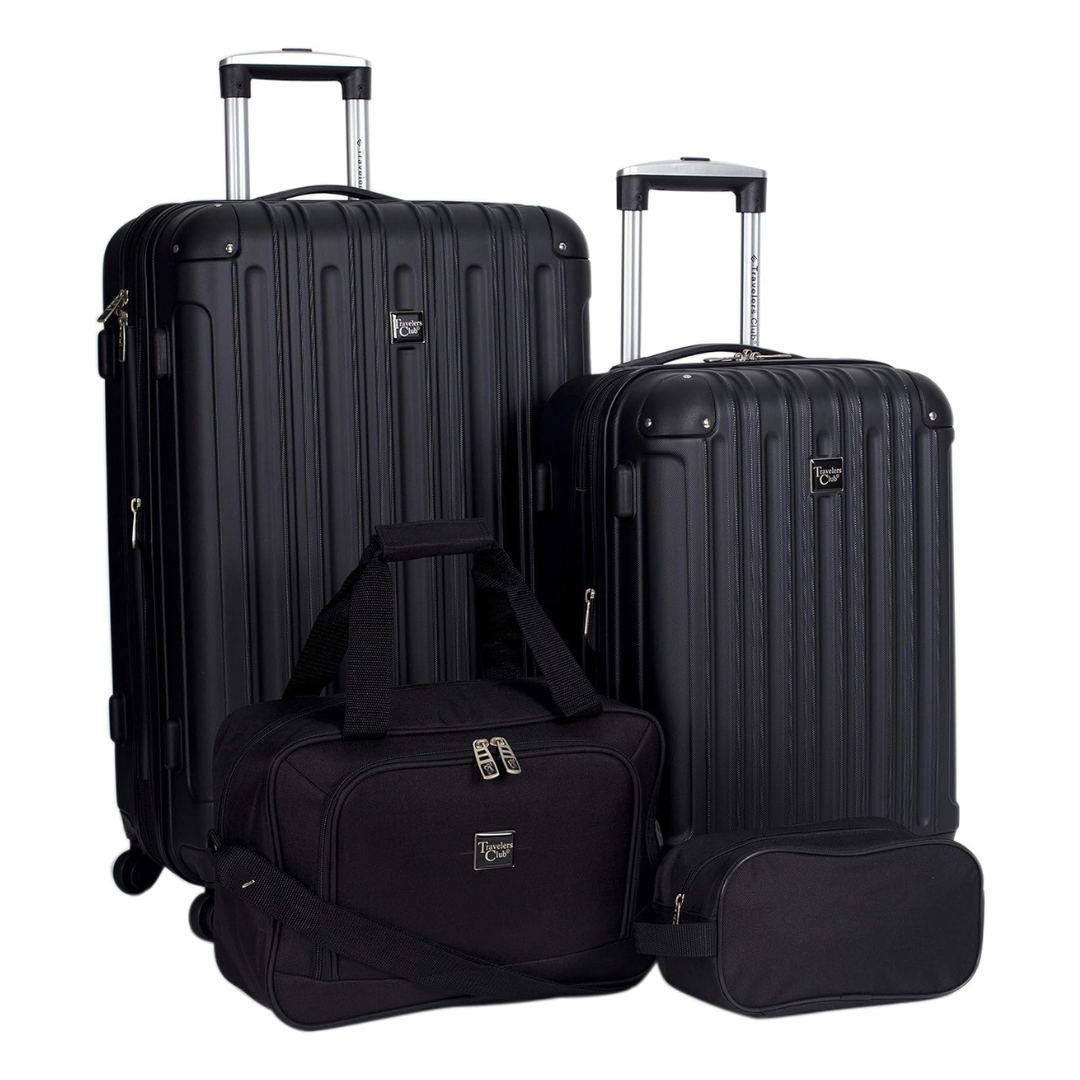 4-Piece Travelers Club Midtown Hardside Luggage Set (Various Colors)