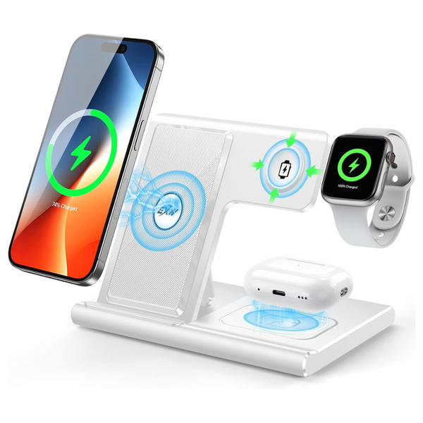 EXW 3-In-1 Wireless Charging Station For Apple Devices (Various)