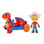 Dino Ranch Kids Jon And Blitz Chariot Vehicle Toys