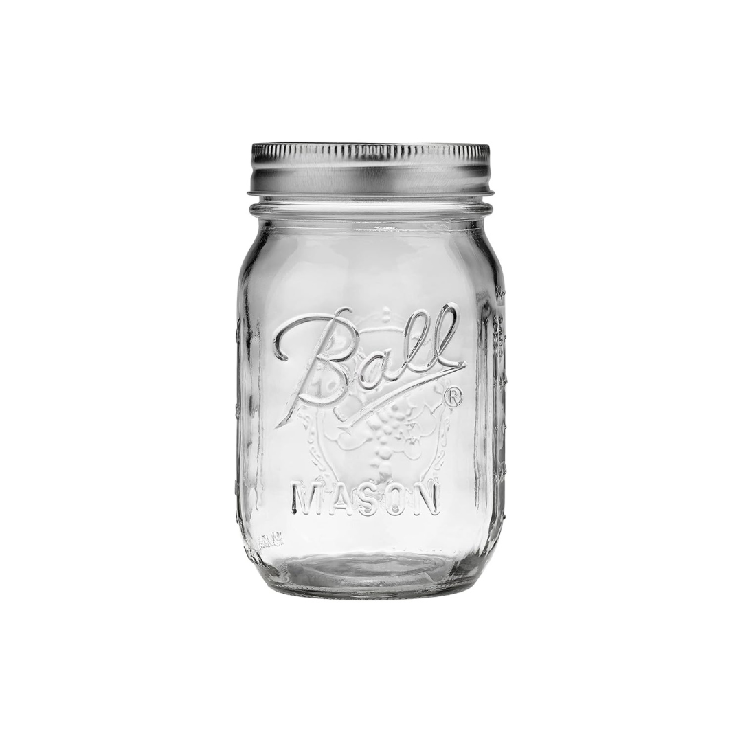 8-Count Ball Regular Mouth Pint (16 Oz.) Mason Jars