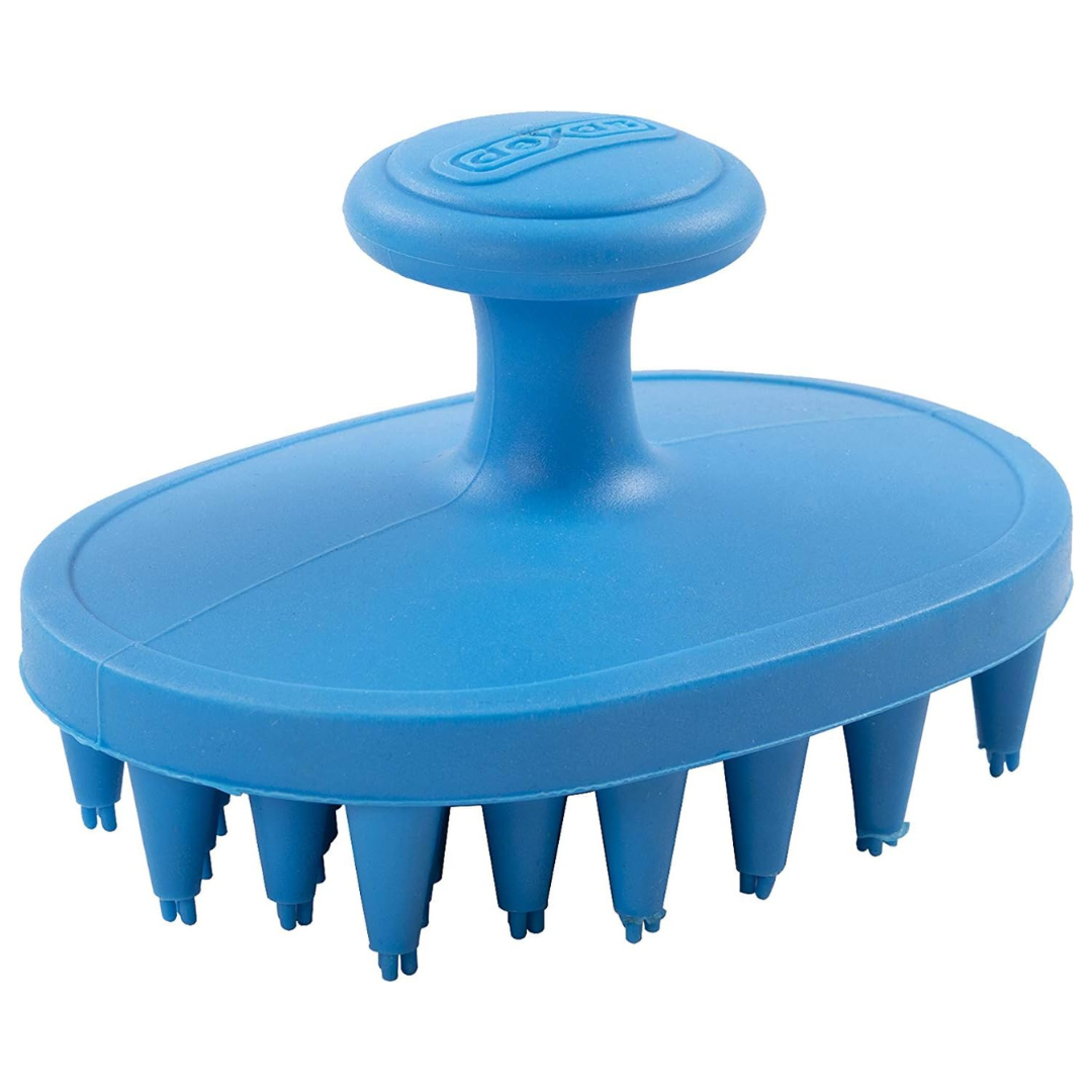 Dexas BrushBuster Silicone Gentle Dog Grooming And Massage Brush