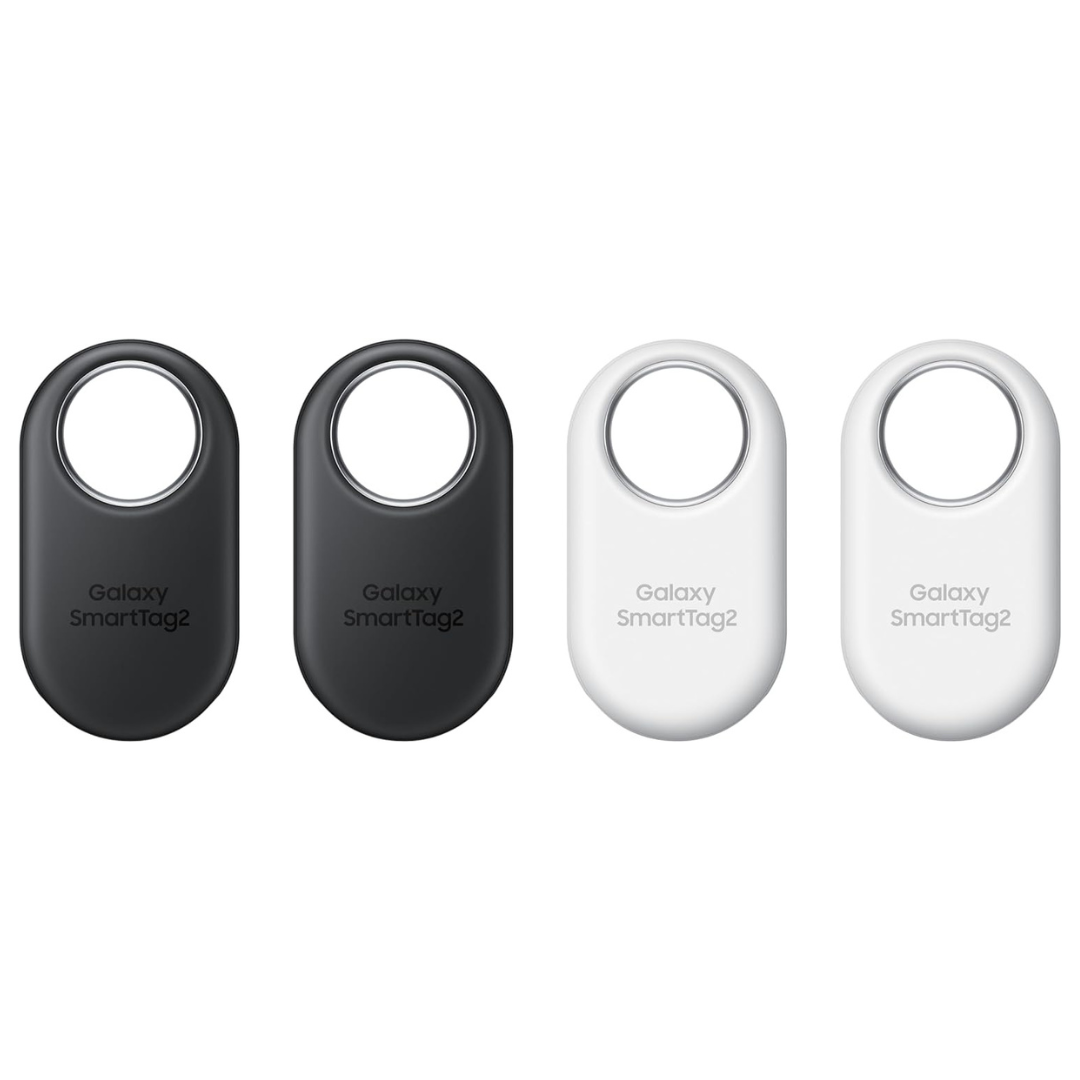 4-Pack Samsung Galaxy SmartTag2 Bluetooth Trackers (2 Black & 2 White)