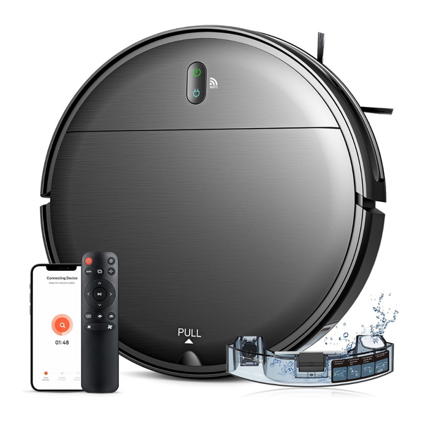 2-In-1 WiFi/App Robot Vacuum And Mop Combo With Watertank & Dustbin