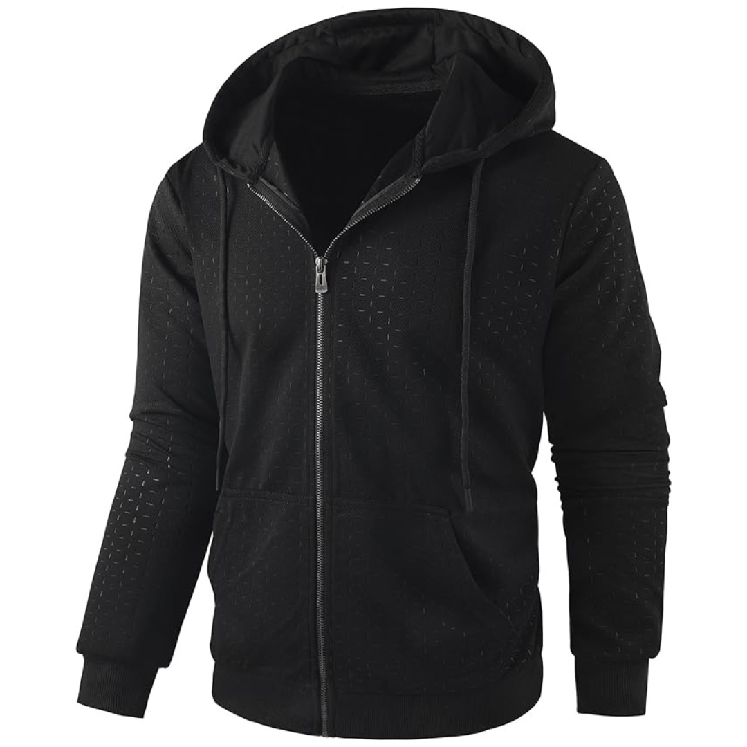 Men's Lightweight Athletic Performance Full Zip Up Hoodie