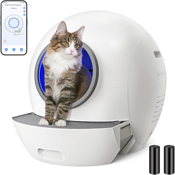 SmartElf 60L Self-Cleaning Smart Tracking Extra Large Cat Litter Box