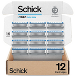 12-Count Schick Hydro Dry Skin Men's Razor Refills