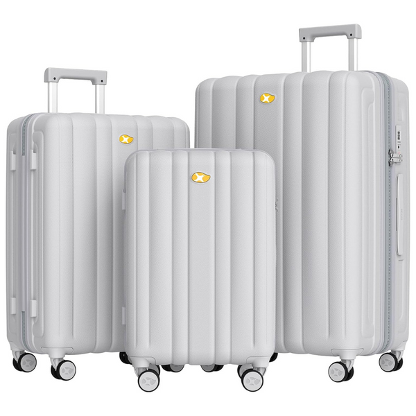 3-Piece Hardshell Lightweight PC Luggage Sets (20/24/28") (3 Colors)